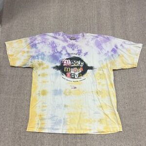 Vintage Disney Magic Music Days Shirt Mens XL Purple 1990s Florida Tie Dye